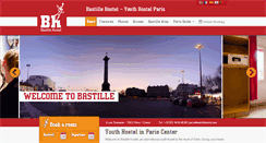 Desktop Screenshot of bastillehostel.com