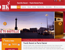 Tablet Screenshot of bastillehostel.com
